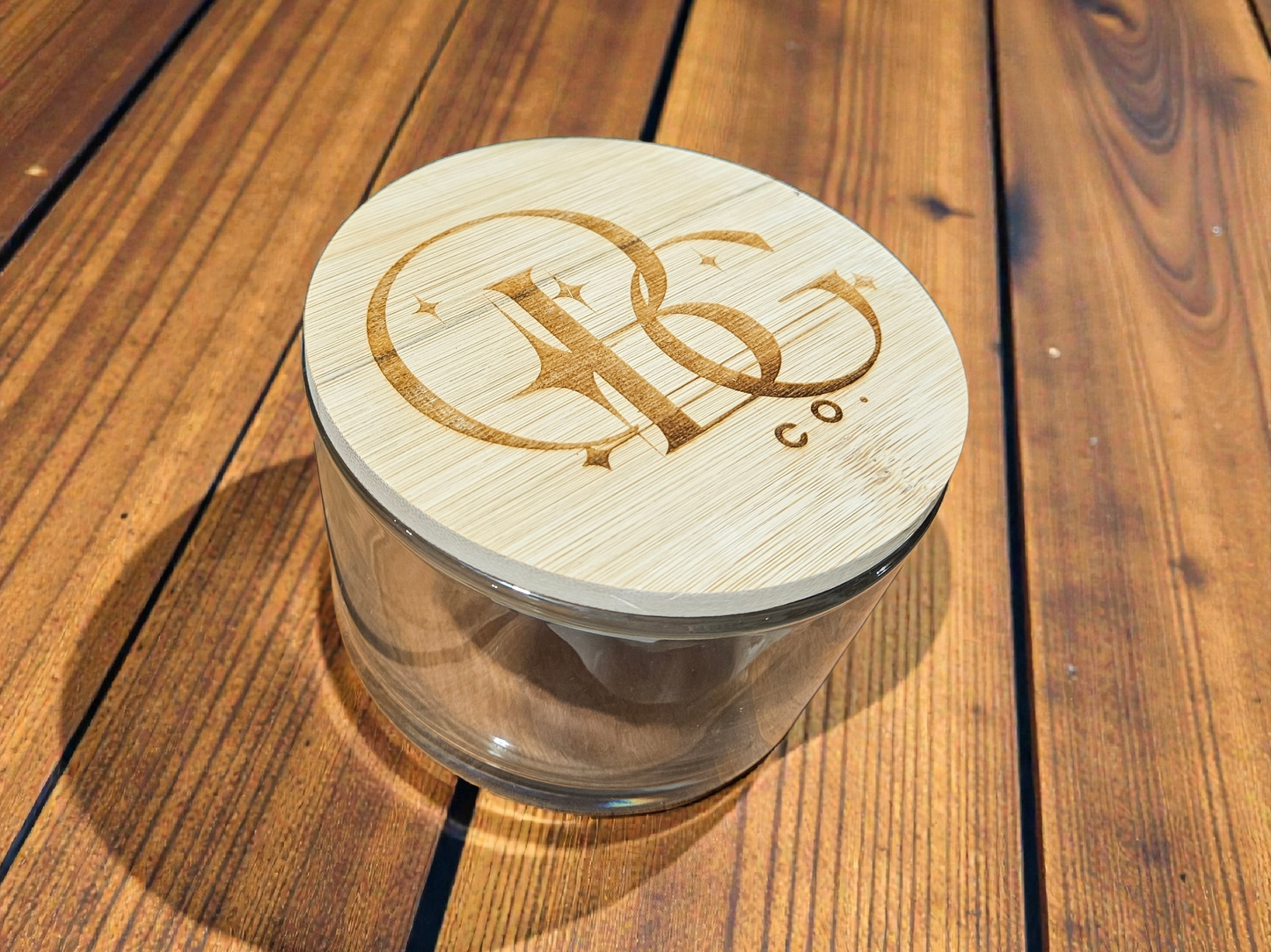 24 Oz Clear Glass Candle Jar With Lid