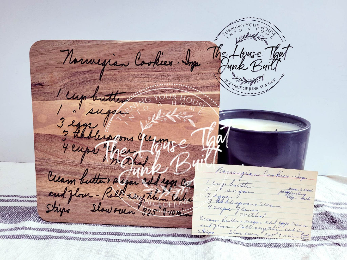 Custom Engraved Recipe Trivet