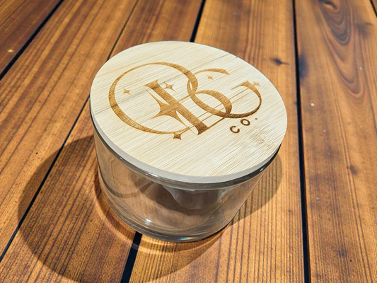 16 oz Clear Glass Candle Jar with Lid