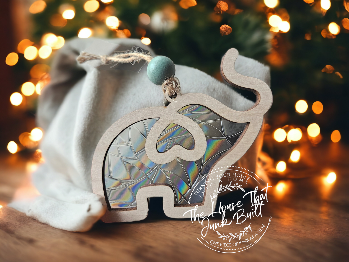 Elephant "sisters" ornament