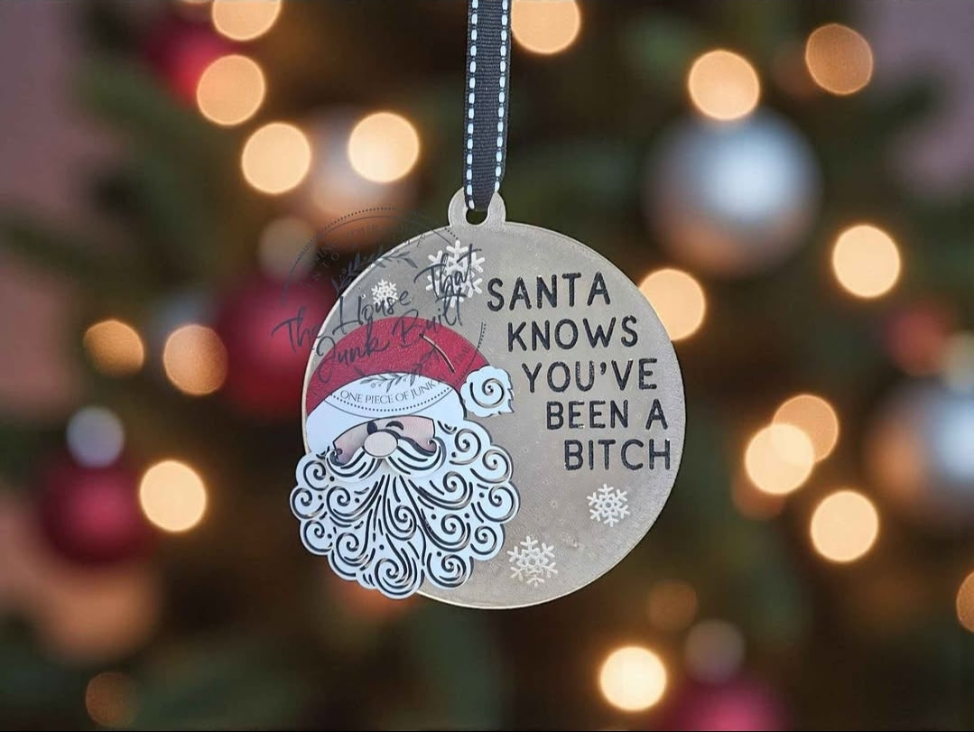 Santa Knows Ornament
