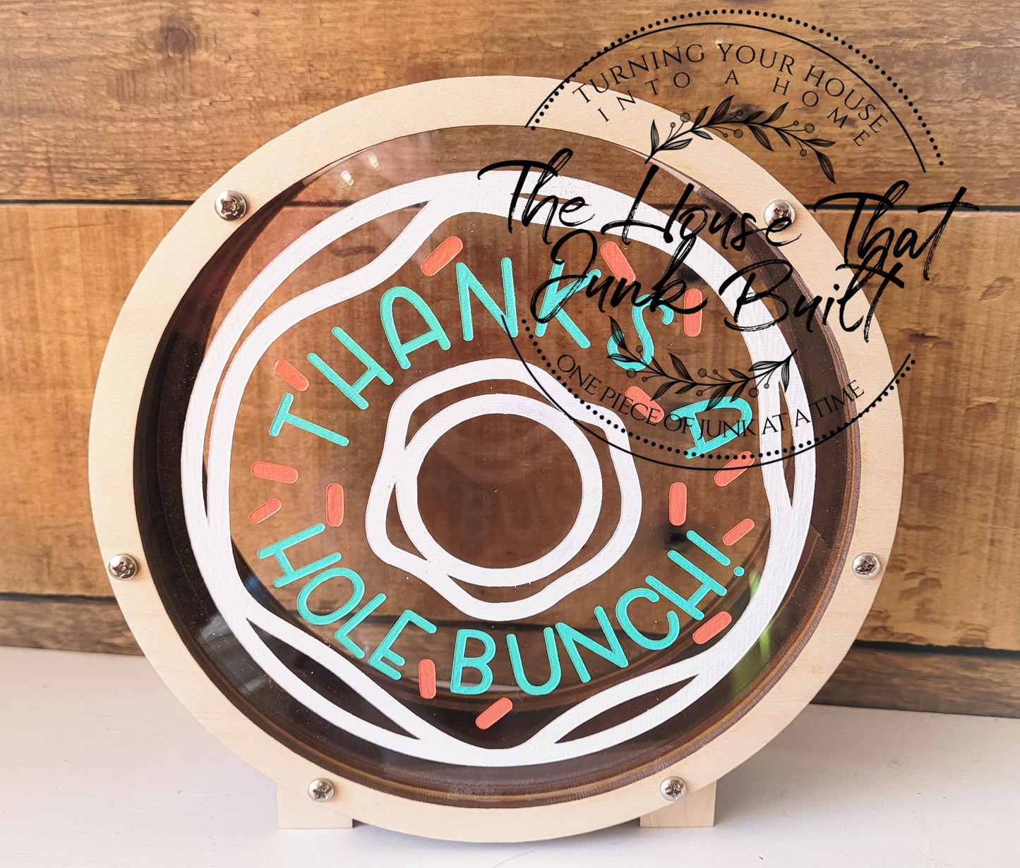 Donut Tip Jar Thanks A Hole Bunch!