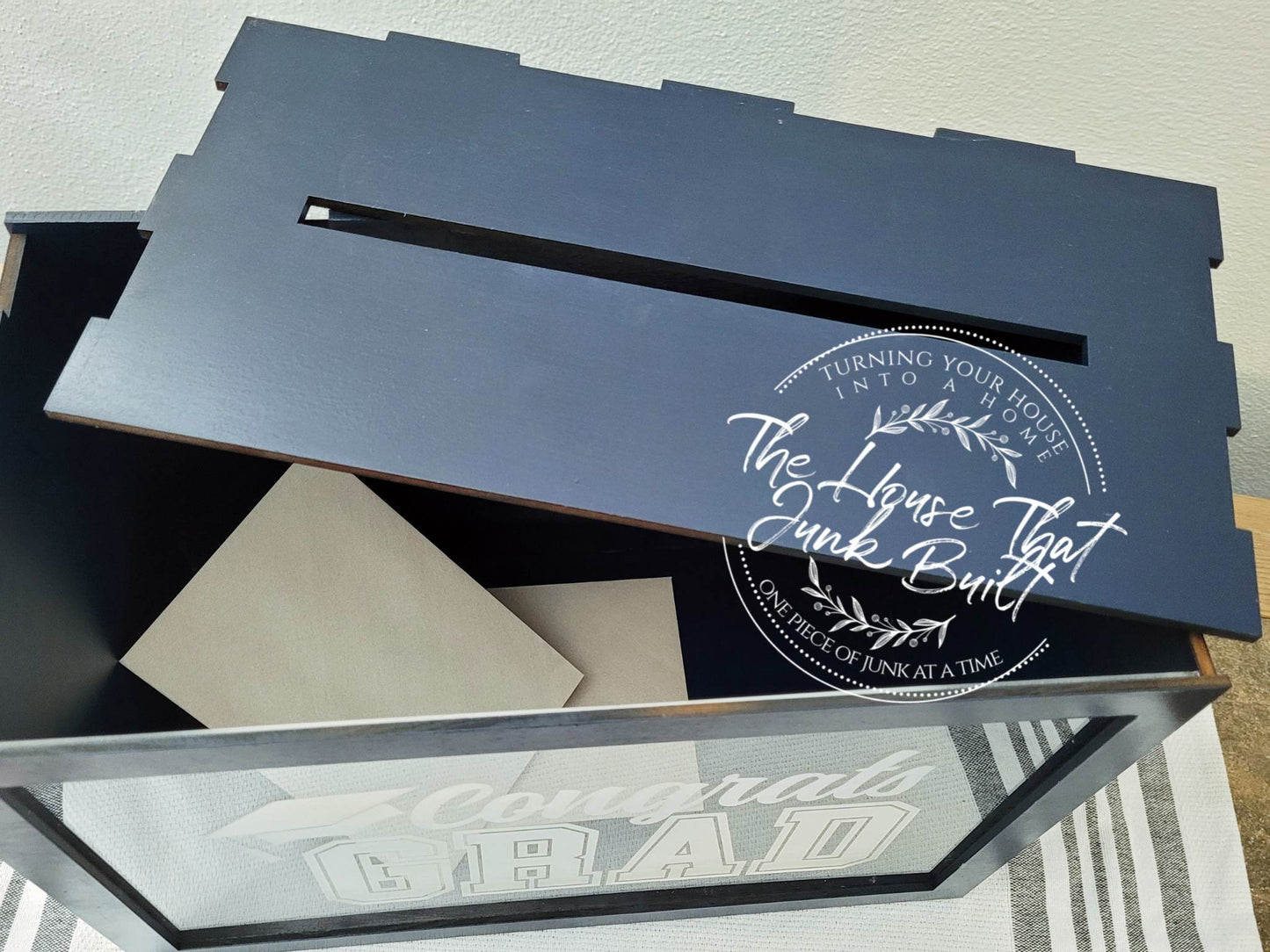 Card Box handmade wood