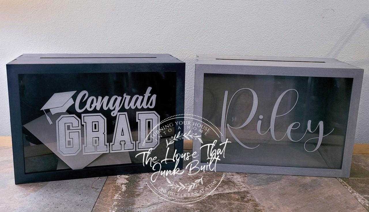 Card Box handmade wood