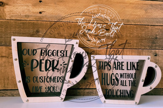 Coffee Cup Tip Jar