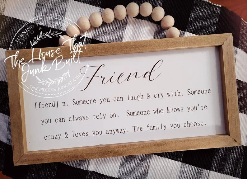 Definition sign Friend – Grit & Grain Studio