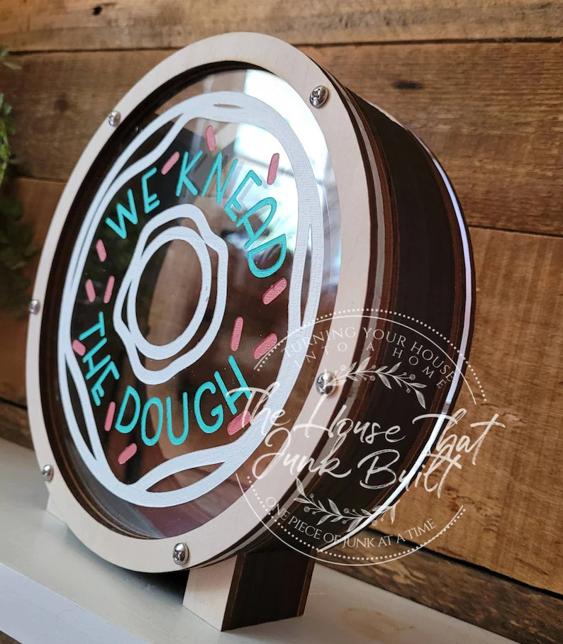 Donut Tip Jar "We Knead the Dough"