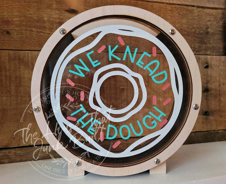 Donut Tip Jar "We Knead the Dough"